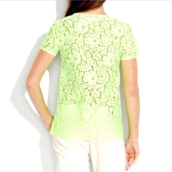 MADEWELL lace fluorescent tee M - Picture 3 of 7